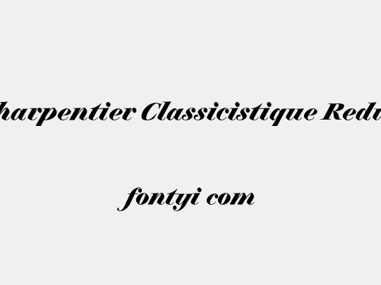 Charpentier Classicistique Reduced