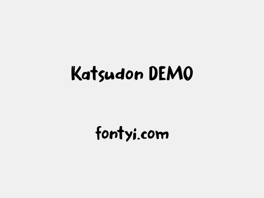 Katsudon DEMO
