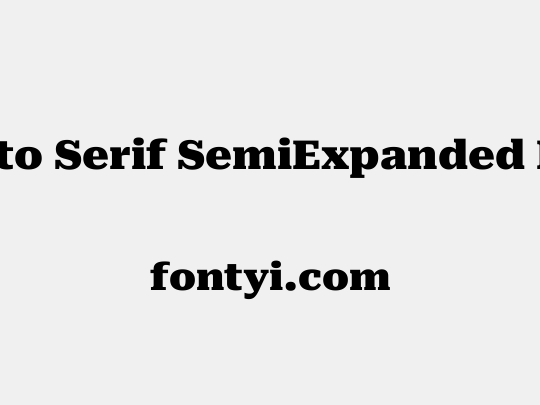 Roboto Serif SemiExpanded Black