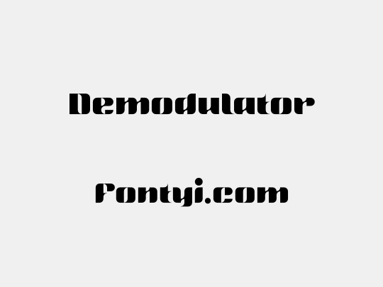Demodulator