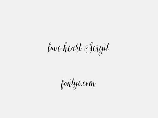 love heart Script