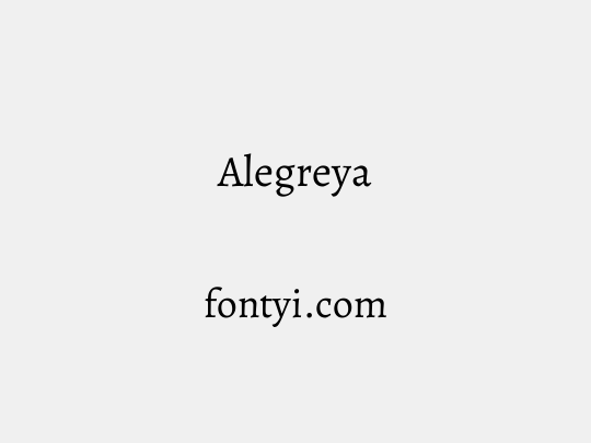 Alegreya