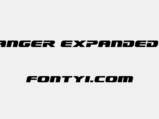 Dekaranger Expanded Italic