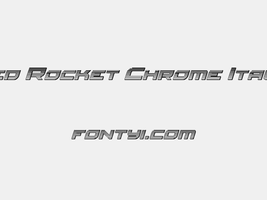Red Rocket Chrome Italic