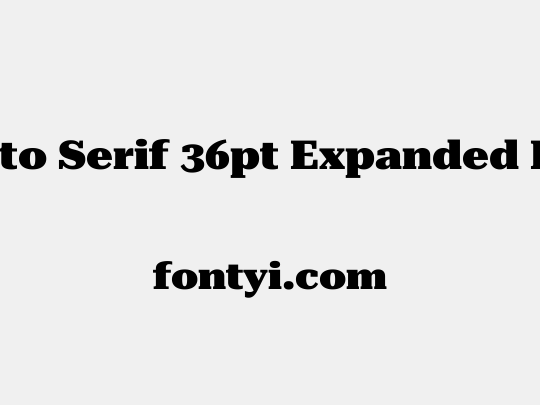 Roboto Serif 36pt Expanded Black