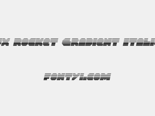 VX Rocket Gradient Italic