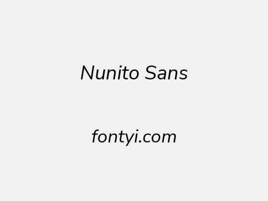 Nunito Sans