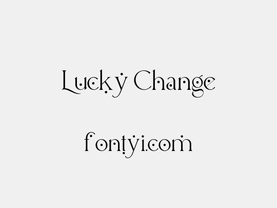Lucky Change - 字易网