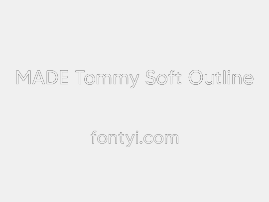 MADE Tommy Soft Outline