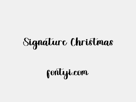 Signature Christmas