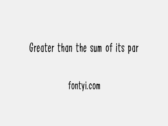 Greater than the sum of its par