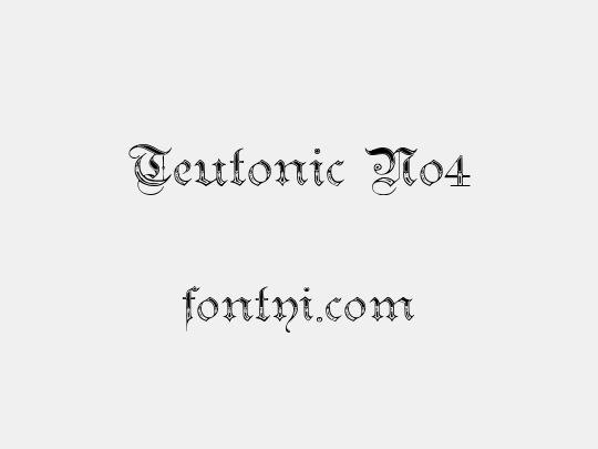 Teutonic No4