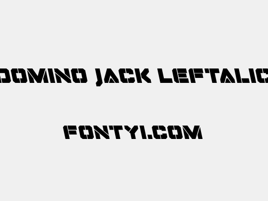 Domino Jack Leftalic