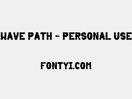 Wave Path - Personal Use