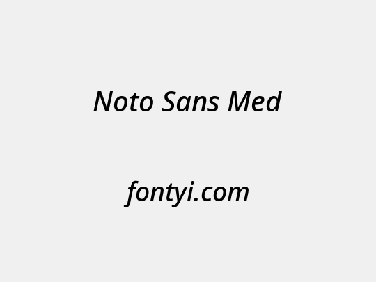 Noto Sans Med