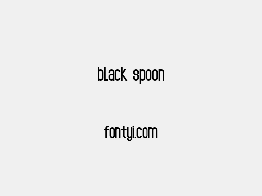 black spoon