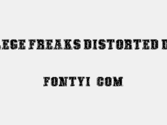 COLLEGE FREAKS DISTORTED DEMO