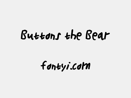 Buttons the Bear