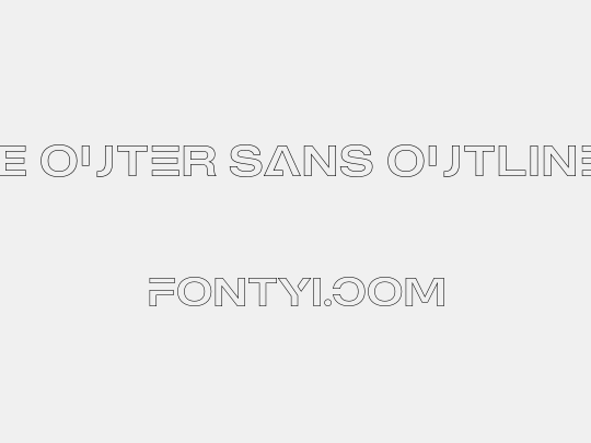 MADE Outer Sans Outline Alt