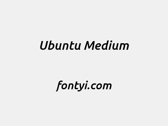Ubuntu Medium