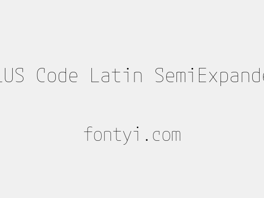 M PLUS Code Latin SemiExpanded Thin