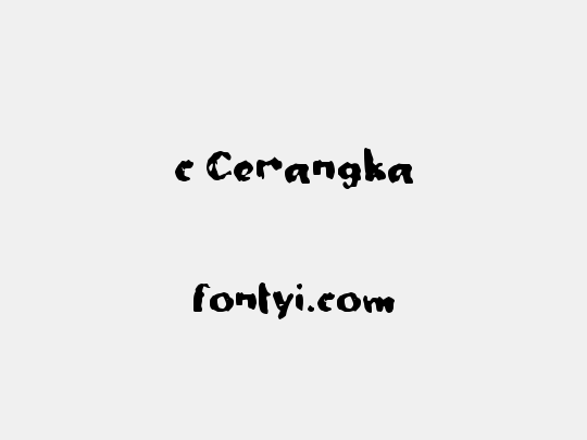 c Cerangka