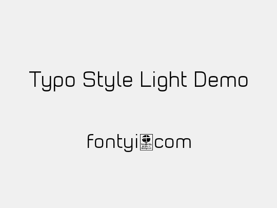 Typo Style Light Demo