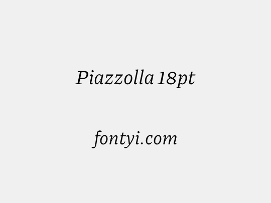 Piazzolla 18pt
