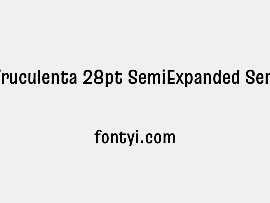 Truculenta 28pt SemiExpanded SemiBold
