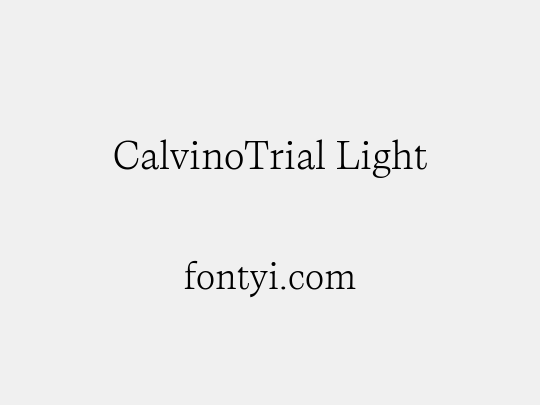 CalvinoTrial Light