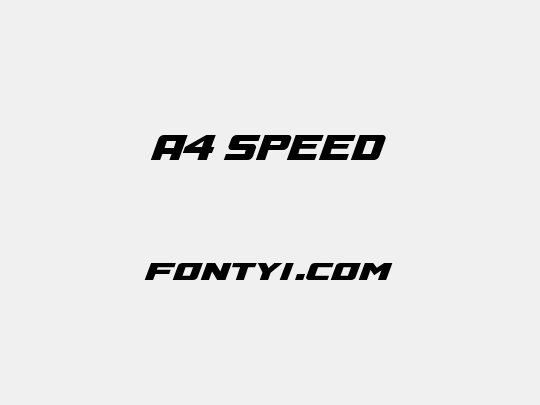 A4 SPEED