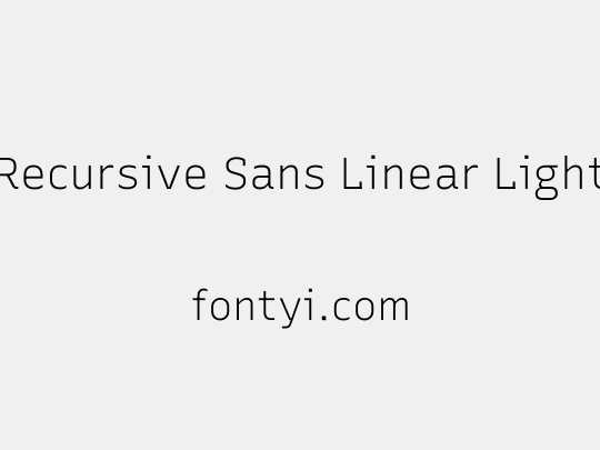 Recursive Sans Linear Light