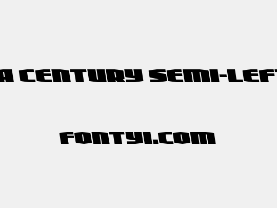 Alpha Century Semi-Leftalic