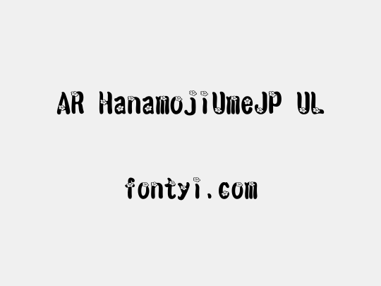AR HanamojiUmeJP UL