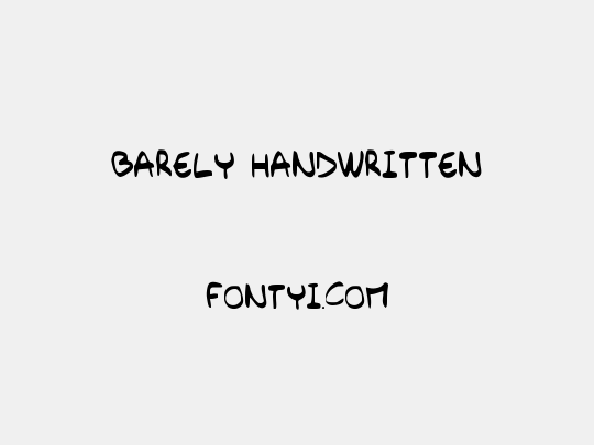Barely_Handwritten