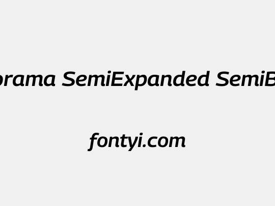 Georama SemiExpanded SemiBold
