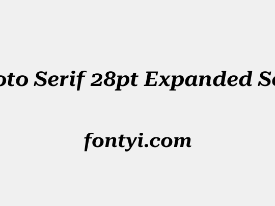 Roboto Serif 28pt Expanded SemiBold