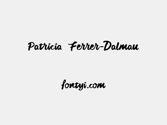Patricia Ferrer-Dalmau