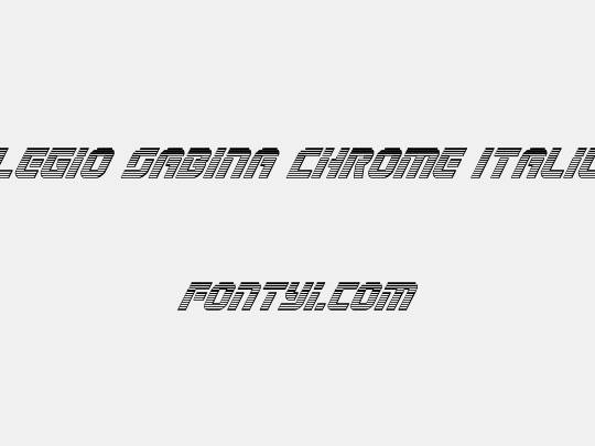 Legio Sabina Chrome Italic