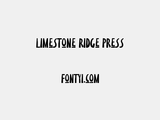 Limestone Ridge Press