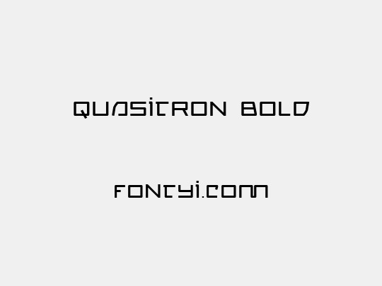 Quasitron Bold