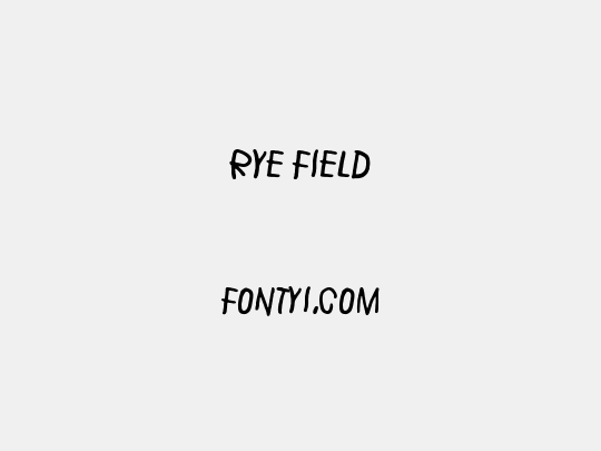 Rye field