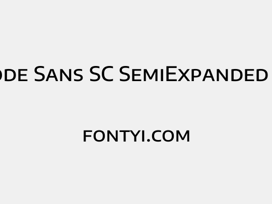 Encode Sans SC SemiExpanded Medium