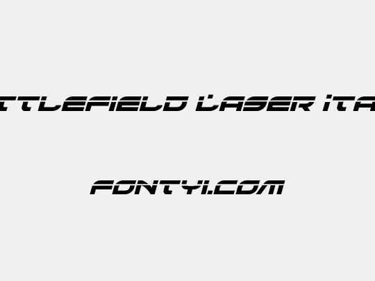 Battlefield Laser Italic