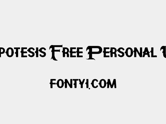 Hipotesis Free Personal Use
