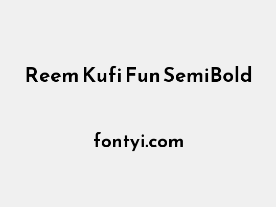 Reem Kufi Fun SemiBold