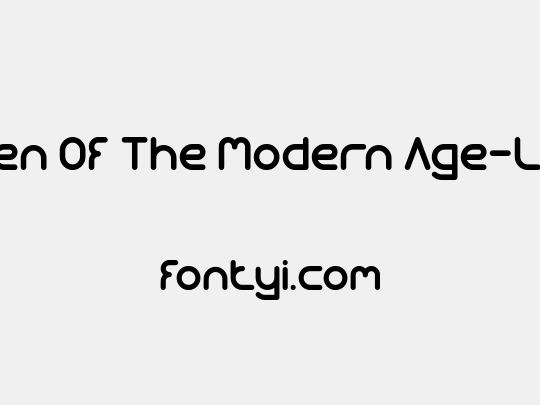 Queen Of The Modern Age-Light