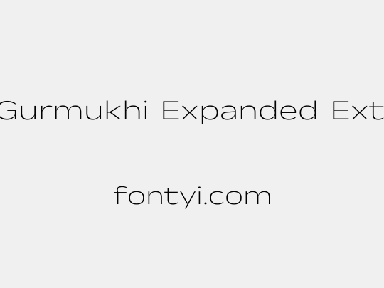 Anek Gurmukhi Expanded ExtraLight