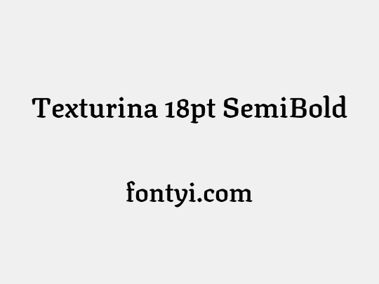 Texturina 18pt SemiBold