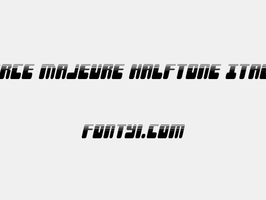 Force Majeure Halftone Italic